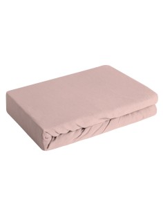 PRZEŚCIERADŁO JERSEY3 140 X 200 X 30 CM PUDROWY RÓŻ