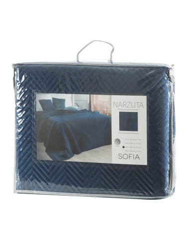 NARZUTA SOFIA 220 X 240 CM GRANATOWY