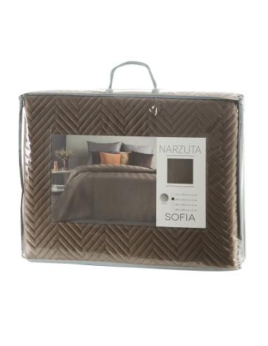 NARZUTA SOFIA 230 X 260 CM BRĄZOWY