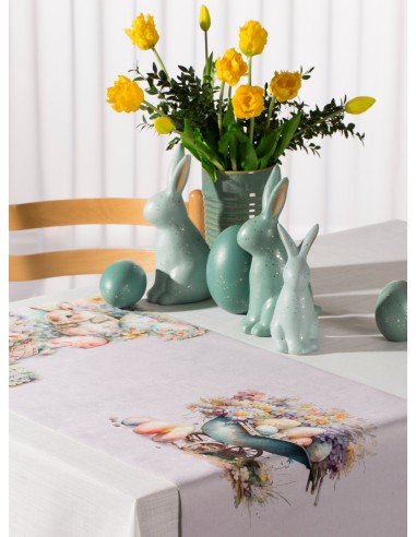 OBRUS EASTER 40 X 140 CM BEŻOWY