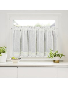 FIRANA GOTOWA DORIS NA TAŚMIE 150 X 60 CM KREMOWY 2