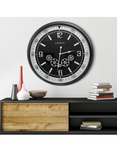 ZEGAR DEKORACYJNY 10 O 59 X 11 CM CZARNY