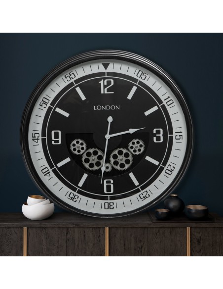 ZEGAR DEKORACYJNY 10 O 59 X 11 CM CZARNY