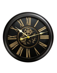 ZEGAR DEKORACYJNY 12 O 64 X 11 CM CZARNY
