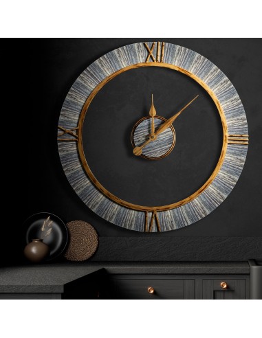 ZEGAR DEKORACYJNY 25 O 60 X 5 CM BRĄZOWY