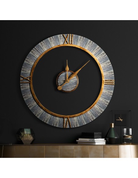 ZEGAR DEKORACYJNY 25 O 60 X 5 CM BRĄZOWY