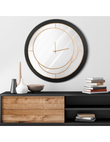 ZEGAR DEKORACYJNY 34 O 60 X 5 CM STALOWY