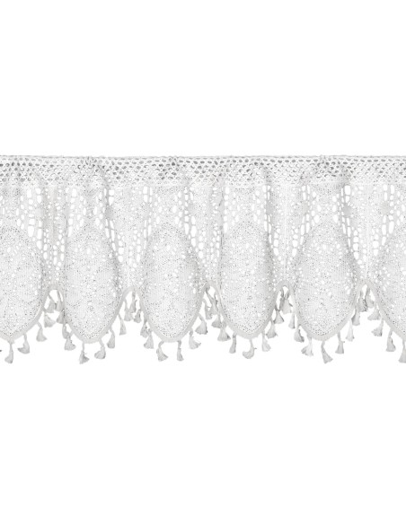 FIRANA GOTOWA MOLY NA TAŚMIE 150 X 30 CM BIAŁY