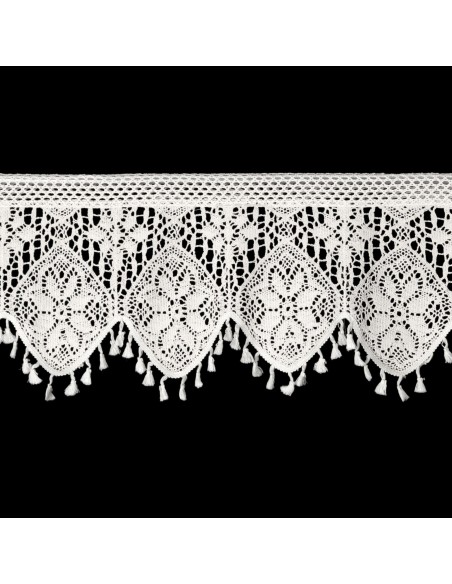 FIRANA GOTOWA MOLY NA TAŚMIE 150 X 30 CM BIAŁY