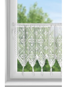 FIRANA GOTOWA MARTHA NA TAŚMIE 150 X 60 CM BIAŁY