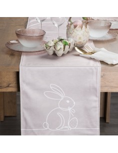 OBRUS WIOSNA 35 X 140 CM BEŻOWY