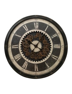 ZEGAR DEKORACYJNY 81 O 76 X 8 CM CZARNY