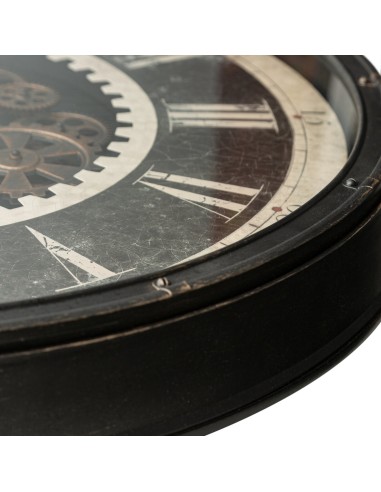 ZEGAR DEKORACYJNY 81 O 76 X 8 CM CZARNY