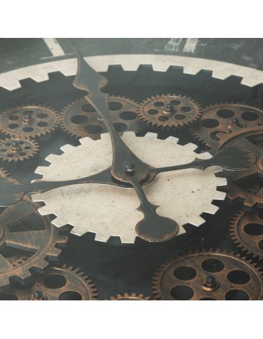 ZEGAR DEKORACYJNY 81 O 76 X 8 CM CZARNY