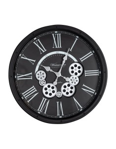 ZEGAR DEKORACYJNY 85 O 48 X 8 CM CZARNY
