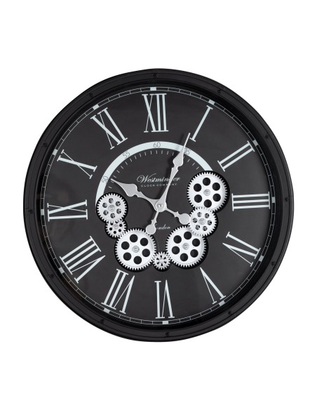 ZEGAR DEKORACYJNY 85 O 48 X 8 CM CZARNY