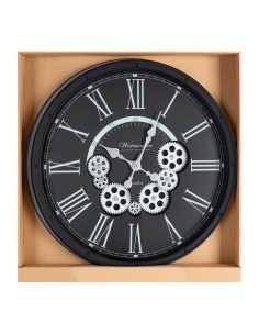 ZEGAR DEKORACYJNY 85 O 48 X 8 CM CZARNY 2