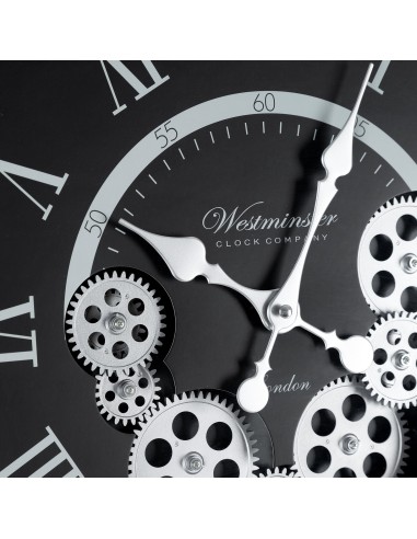 ZEGAR DEKORACYJNY 85 O 48 X 8 CM CZARNY