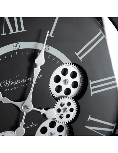 ZEGAR DEKORACYJNY 85 O 48 X 8 CM CZARNY