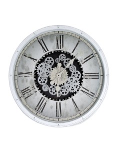 ZEGAR DEKORACYJNY 86 O 72 X 8 CM BIAŁY