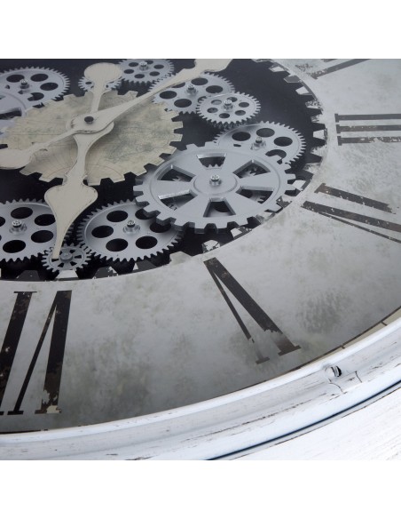 ZEGAR DEKORACYJNY 86 O 72 X 8 CM BIAŁY