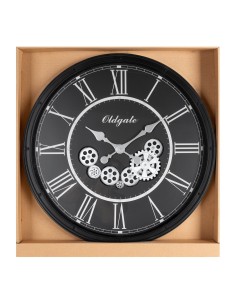 ZEGAR DEKORACYJNY 87 O 72 X 8 CM CZARNY 2