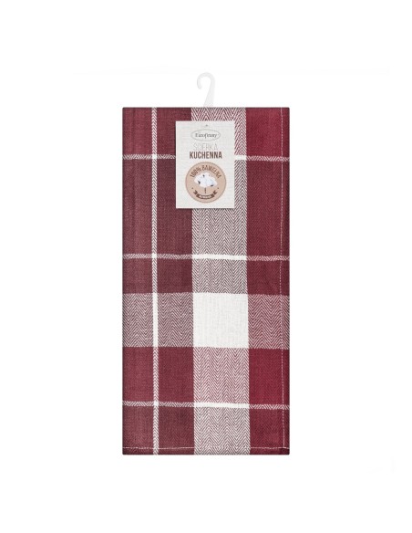 KOMPLET RĘCZNIKÓW KUCHENNYCH MONA 50 X 70 CM BORDOWY