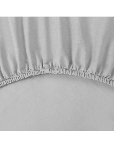 PRZEŚCIERADŁO Z GUMKĄ BASIC 180 X 200 X 30 CM SREBRNY