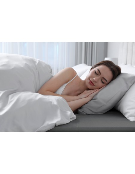 PRZEŚCIERADŁO Z GUMKĄ BASIC 160 X 200 X 30 CM STALOWY