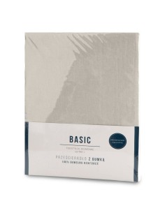 PRZEŚCIERADŁO Z GUMKĄ BASIC 220 X 200 X 30 CM BEŻOWY 2