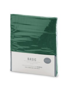 PRZEŚCIERADŁO Z GUMKĄ BASIC 160 X 200 X 30 CM BUTELKOWY ZIELONY 2