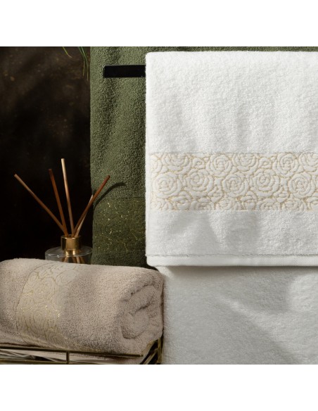 RĘCZNIK IRIS (04) 50 X 90 CM PUDROWY