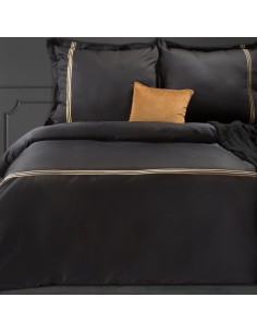 KOMPLET POŚCIELI HAFT4 160 X 200 CM CZARNY