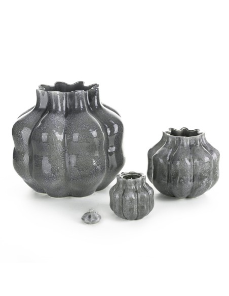 WAZON DEKORACYJNY NIKO (02) O 35 X 30 CM GRAFITOWY