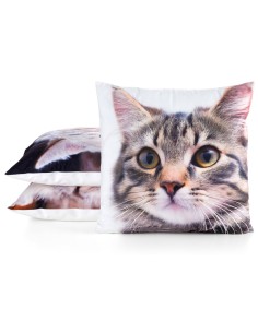 POSZEWKA ANIMAL 71 45 X 45 CM BIAŁY 2