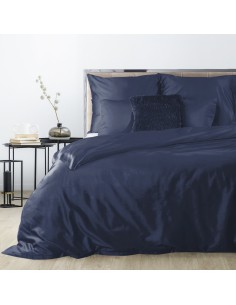 KOMPLET POŚCIELI NOVA3 160 X 200 CM CIEMNOGRANATOWY