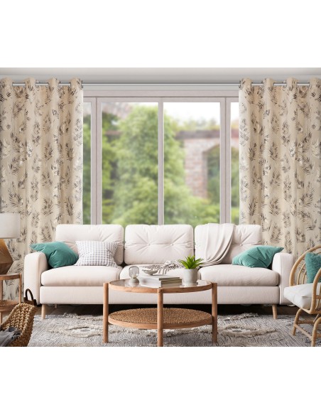 ZASŁONA GOTOWA GLORIA2 140 X 250 CM BEŻOWY