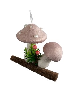 OZDOBA ŚWIĄTECZNA 393B 9 X 7 X 10 CM RÓŻOWY