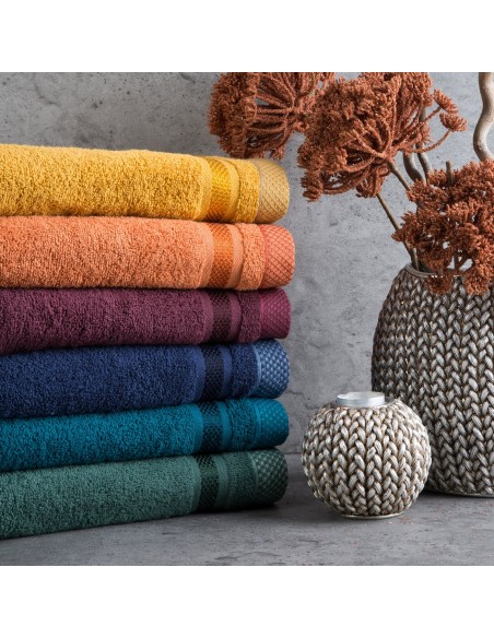 RĘCZNIK ABBIE (10) 70 X 140 CM GRANATOWY