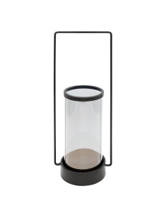 ŚWIECZNIK DEKORACYJNY WIKI (02) 15 X 12 X 37 CM CZARNY