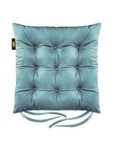 PODUSZKA NA KRZESŁO "VELVET" 40 X 40 X 6 CM MORSKI 2