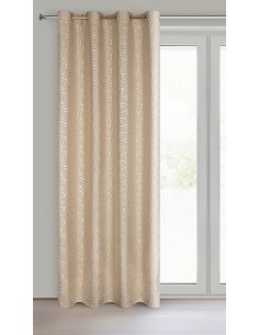 ZASŁONA GOTOWA SEMI 140 X 250 CM CIEMNOBEŻOWY 2