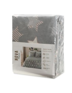 KOMPLET POŚCIELI FLANO 4 220 X 200 CM SREBRNY 2