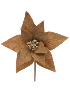 KWIAT ŚWIĄTECZNY 262 O 30 X 22 CM JASNOBRĄZOWY