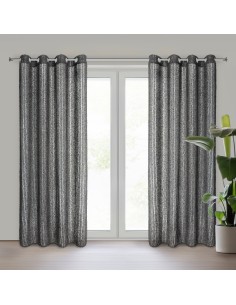 ZASŁONA GOTOWA SELMA 135 X 250 CM CZARNY