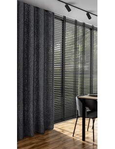 ZASŁONA GOTOWA SELMA 135 X 250 CM CZARNY 2