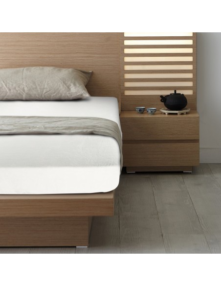 PRZEŚCIERADŁO FLANO 140 X 200 X 30 CM KREMOWY