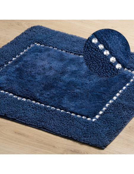 DYWANIK ŁAZIENKOWY CHIC 50 X 70 CM GRANATOWY