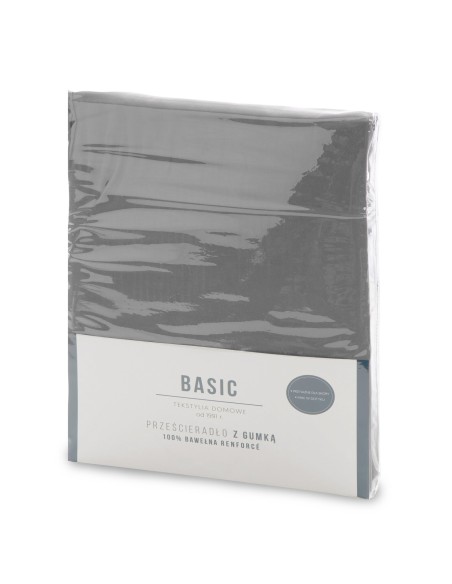 PRZEŚCIERADŁO Z GUMKĄ BASIC 140 X 200 X 30 CM STALOWY