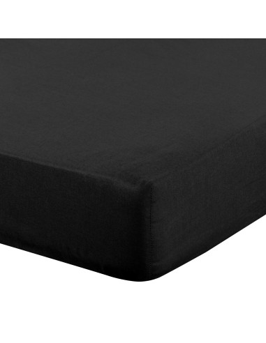 PRZEŚCIERADŁO Z GUMKĄ BASIC 140 X 200 X 30 CM CZARNY